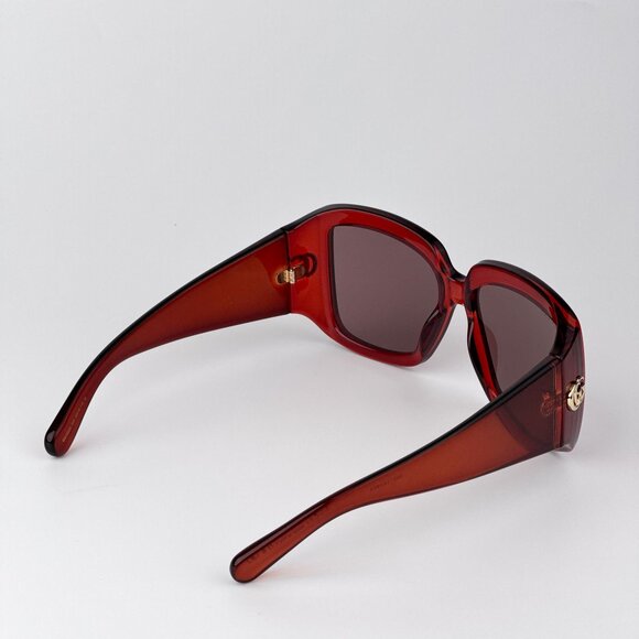 Gucci GG1402S Sunglasses – Transparent Burgundy Frame Brown  | Model GG1402S 003 - Picture 5 of 10
